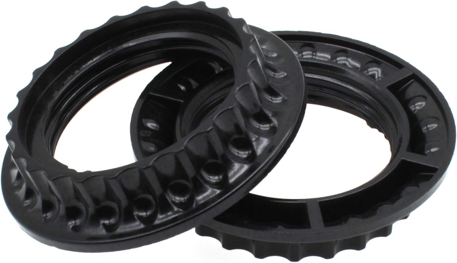 Lampenschirmkragenring, 2 Stück, E26-sicherungsring Für Lampenfassung Und Ersatzadapter (schwarz)
