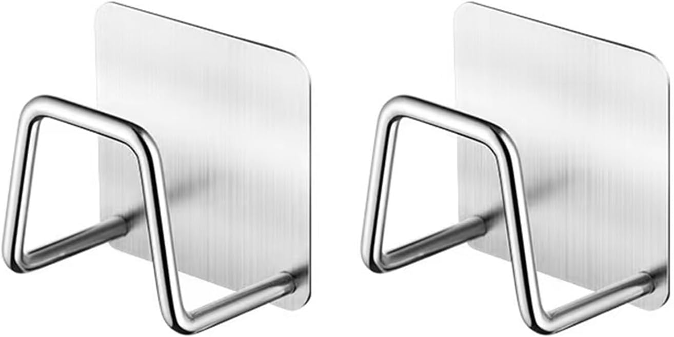 Schwammhalter-teile Küchenspüle Schwammhalter Haken Wasserdichtes Zubehör Für Die Aufbewahrung In Küche Und Kamin (silber)