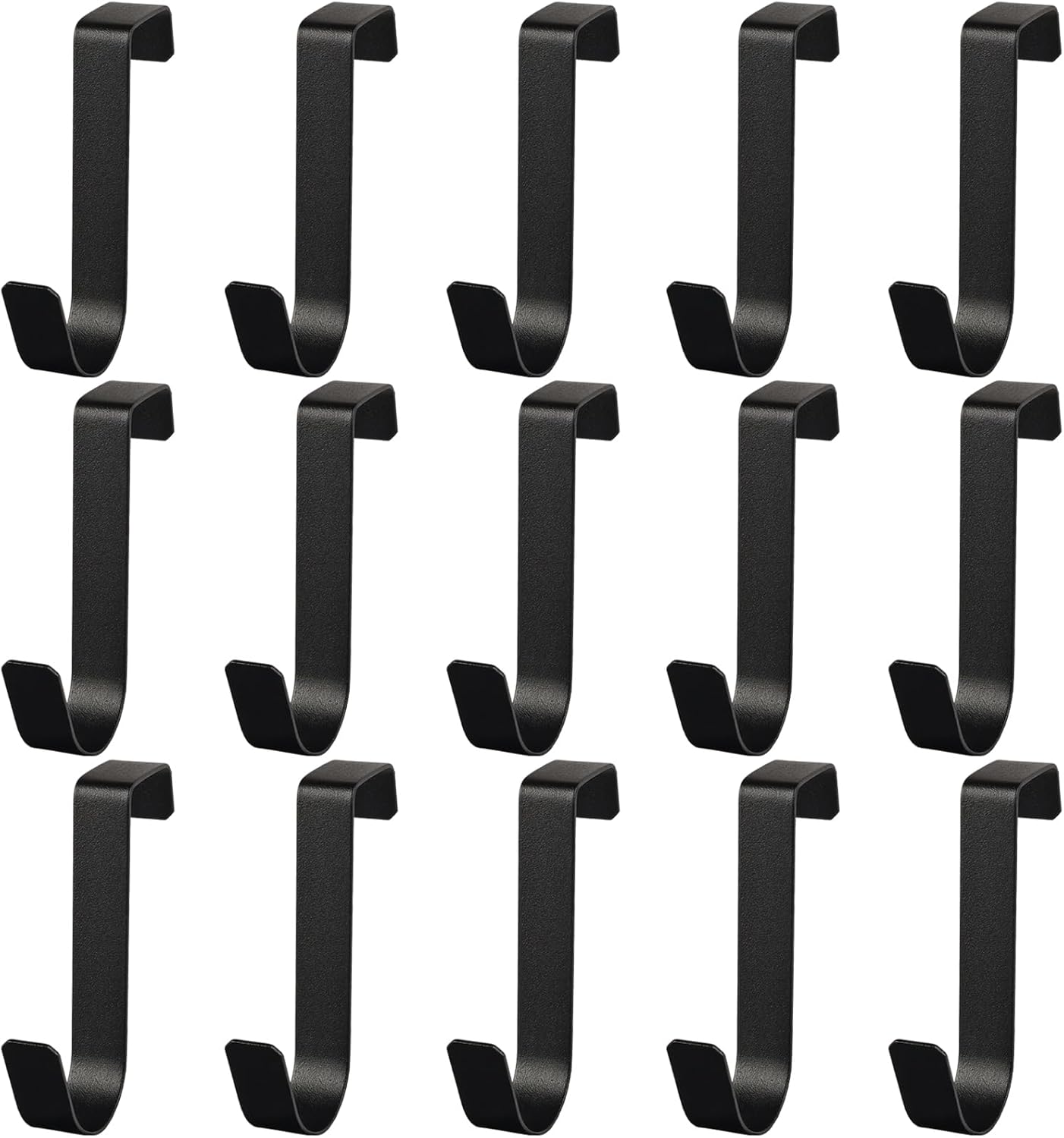 15er-pack Schranktürhaken, Schubladenorganizer, Metall-hängehaken Für Strümpfe, Kleidung, Handtücher (schwarz)