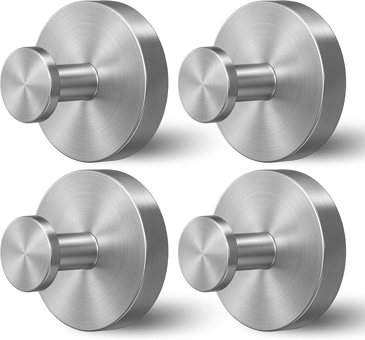 Duschhanger, Saugsaufhanger Für Fenster Aus Glas, Abnehmbarer Handschuhhalter Für Badezimmer, Packung Von 4 (silber)