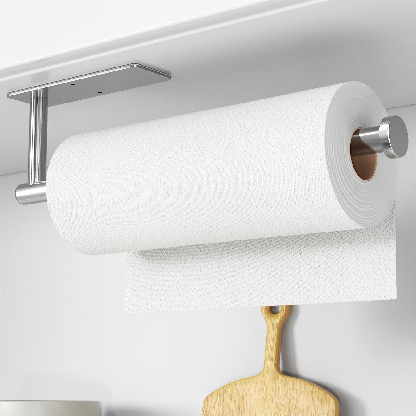 Papierhandtuchhalter – Selbstklebend Oder Zum Anbohren, Gebürstetes Nickel, Wandmontage, Küchenrollenspender Aus Edelstahl Sus304