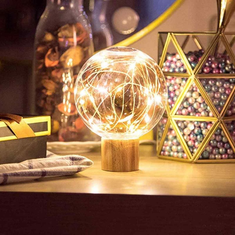 Dekorative Glühbirnen – Dekorative Lichter, Gerichtete Holzleuchten, Usb-betriebener Led-streifen