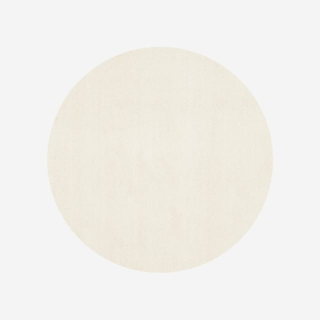 Runder Rutschfester Wohnzimmerteppich Elegance Uni Cre101