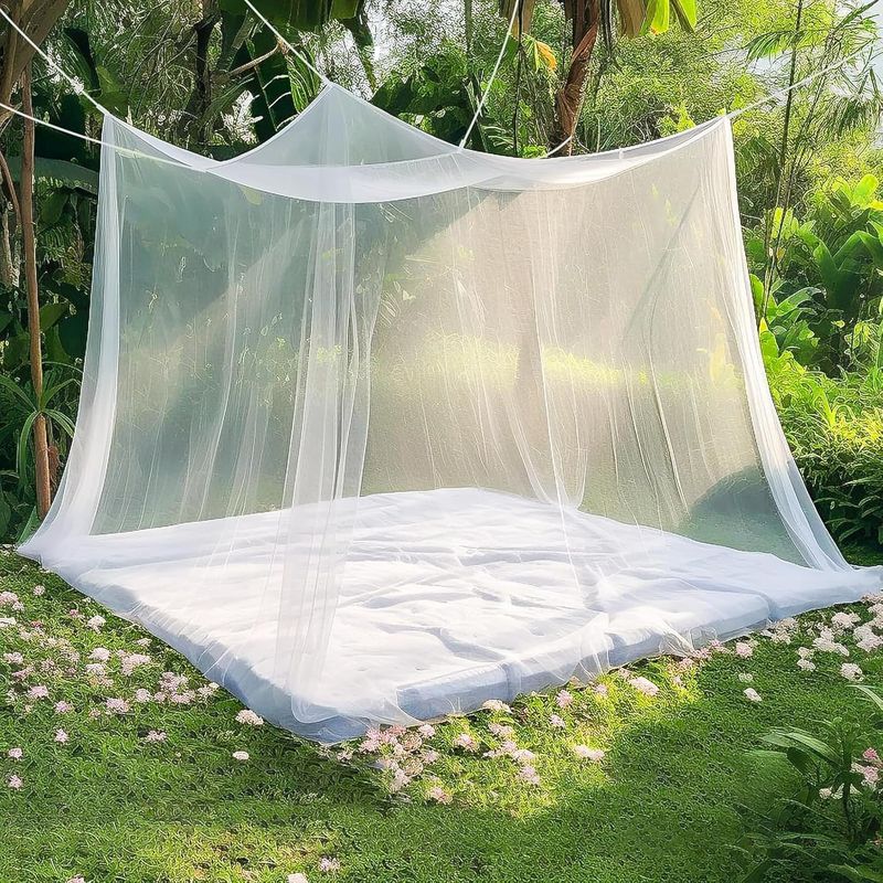 Moskitonetz 220 X 200 X 200 Cm, Bettnetz, Reise-moskitonetz, Feines Und Strapazierfähiges Netzgewebe, Leicht Und Ideal Für Zuhause, Reisen Und Camping - Schützt Vor Mücken