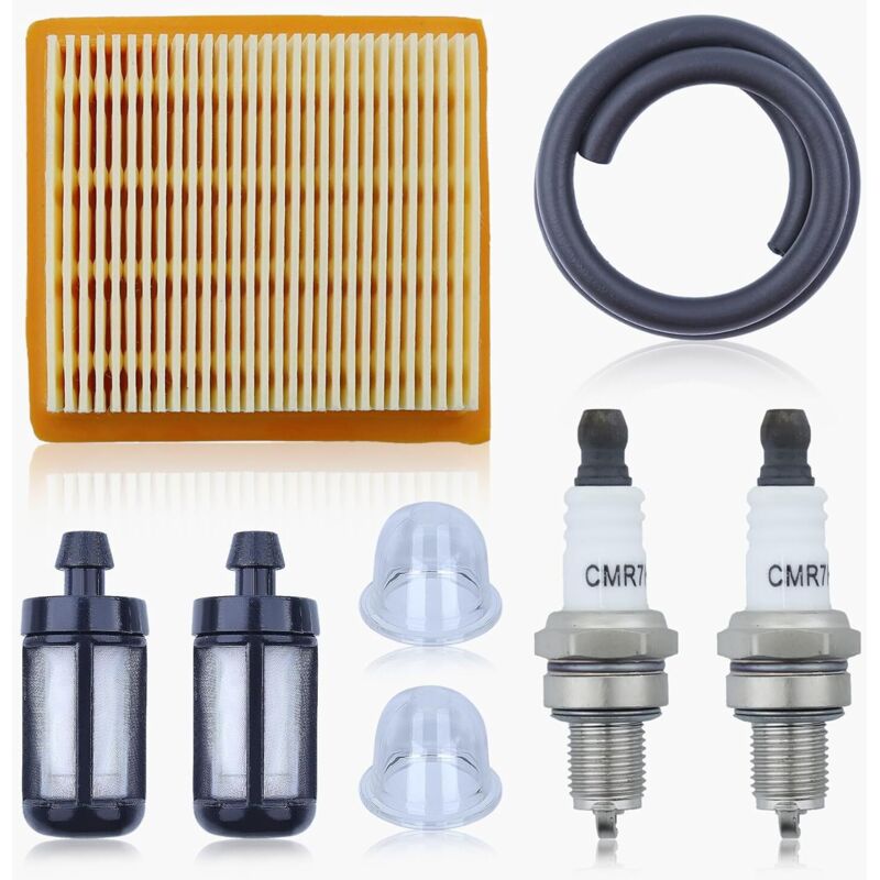 Zündkerzen-luftfilter-set Für Stihl Km91r, Km131, Fs89, Fs91, Fs111, Fs131, Fs311 (auch Passend Für Stihl 4180-141-0300, 41801410300 Freischneider).