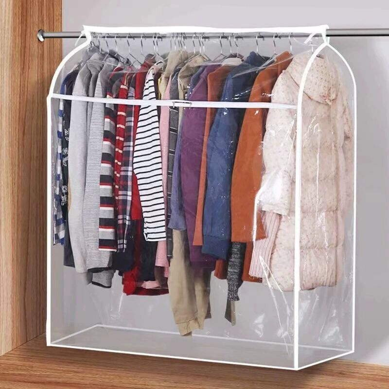 Lichtdurchlässige, Milbenabweisende Kleiderschutzhülle, 110 Cm, Mit Reißverschluss Zum Schutz Vor Staub Und Feuchtigkeit. Kleiderschrank Nicht Im Lieferumfang Enthalten.