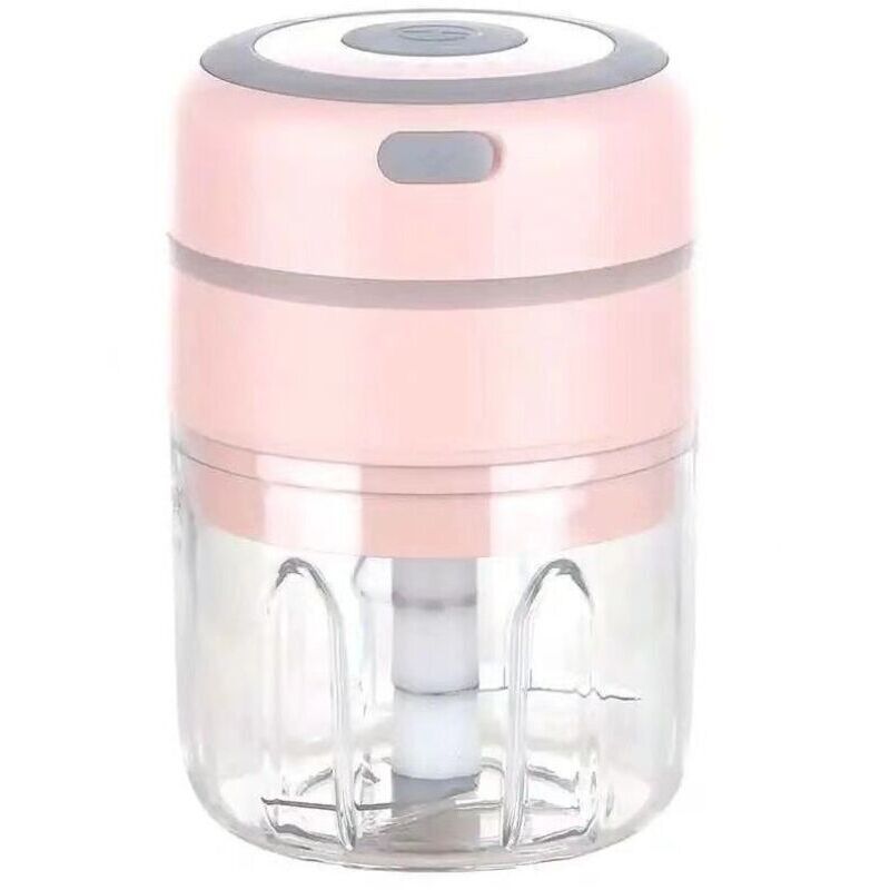 Elektrischer Mini-zwiebelschneider, Multifunktionaler Elektrischer Küchenmixer, Usb-aufladbar Für Gemüse, Obst Und Fleisch (pink), 8,5 X 8,5 X 13 Cm