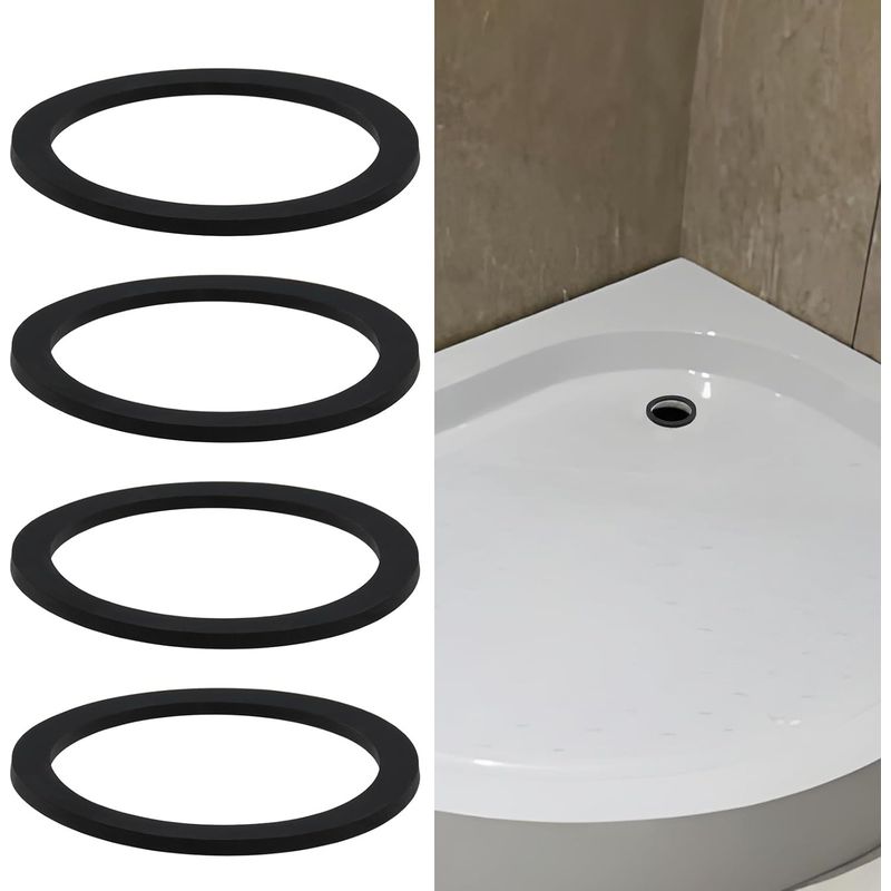 Set Mit 4 Ersatz-o-ringen Aus Gummi Für 90-mm-duschwannen – 105 Mm X 85 Mm X 4 Mm