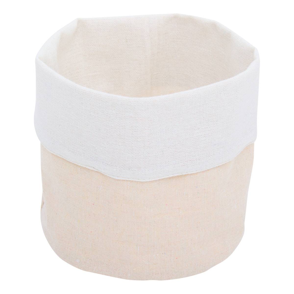 Runder Brotkorb Aus Stoff Von Essentiels, Durchmesser 15 Cm, Beige - 5five
