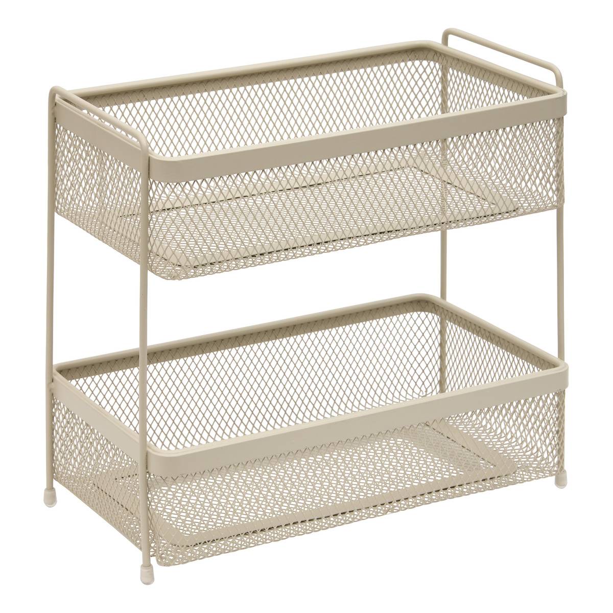 Rechteckiger Gewürzhalter Mit 2 Ebenen „telma“, 16 X 28 Cm, Beige - 5five