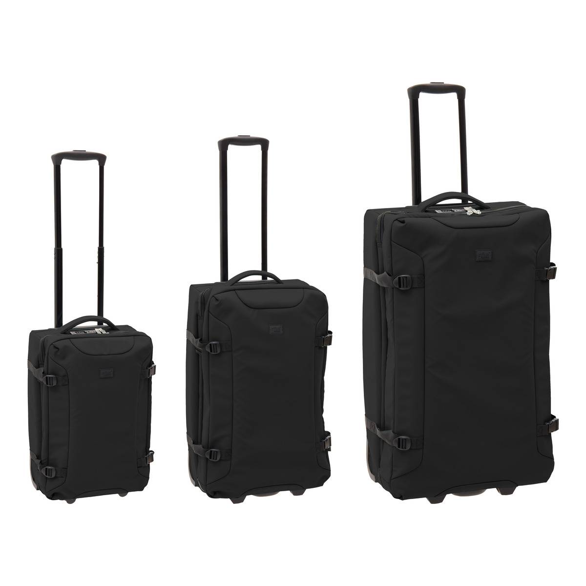 3er-set Schwarze Weichschalenkoffer - 5five