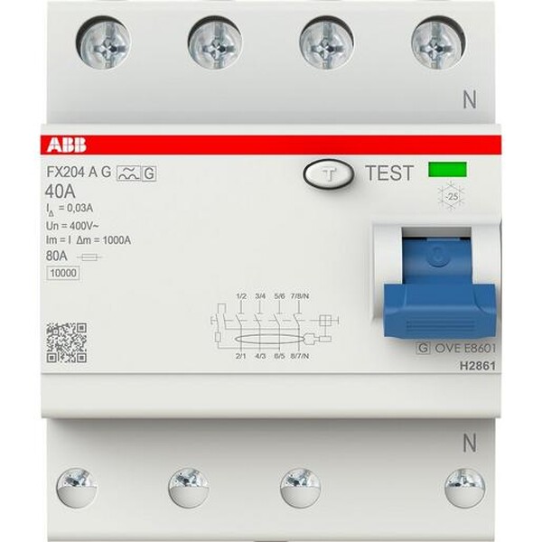 Abb Fi-schalter Typ A/g 4p (fx204 Ag-40/0.03)