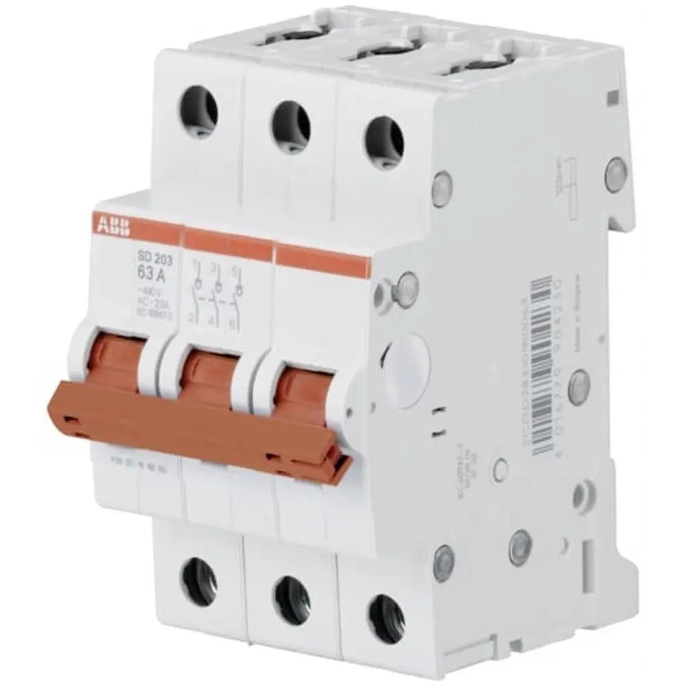 [neuwertig] B-ware Abb Lasttrennschalter Trennschalter Ausschalter Schalter 3 Pol Sd203/63 Ip20
