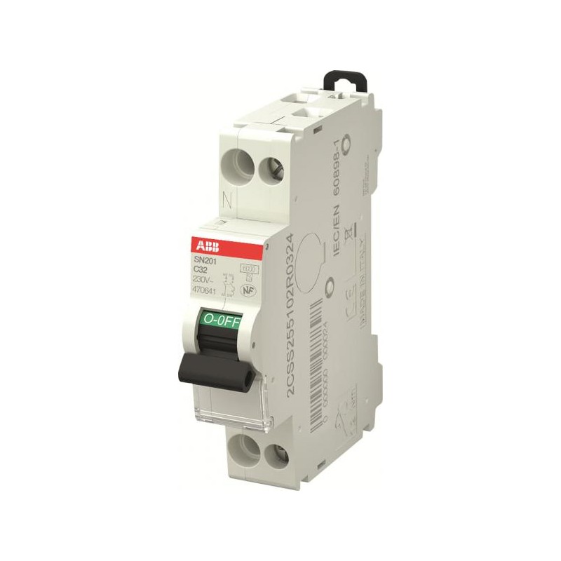 Abb 470641 2css255102r0324 Leistungsschalter Ph+n, Schraubanschluss, 32 A, 6 Ka