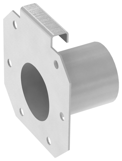 Schlitzrinne Typ20, Stirnwand Dn 50, Bh 70, 1.4301