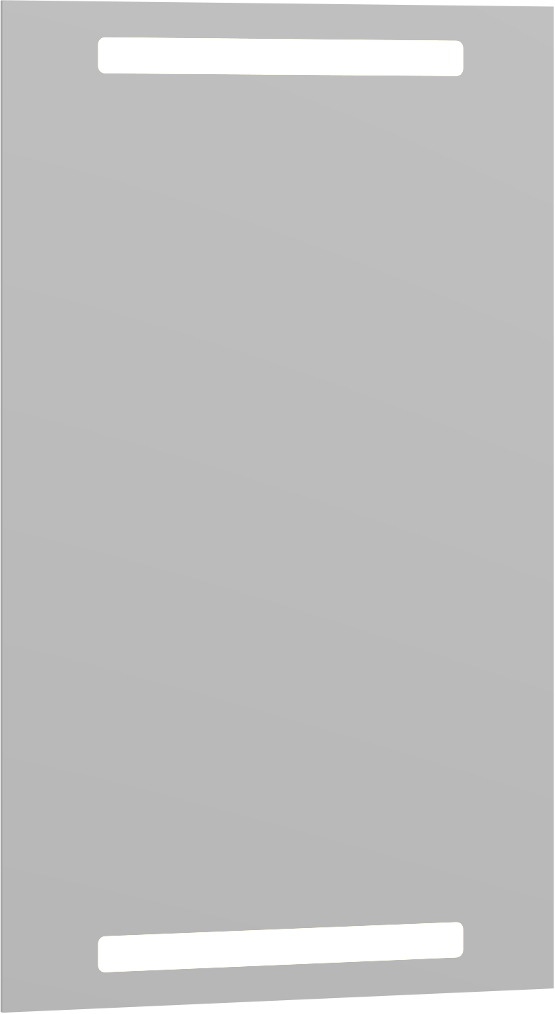 Schlitzrinne Typ20,eck.0,5m, Bh 80,1.4301