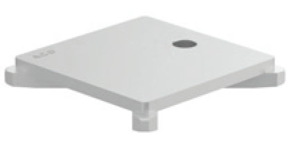 Hygienische Abdeckplatte Slot W168 L168 H29 E25, Fhd, Klasse R50, 1.4301
