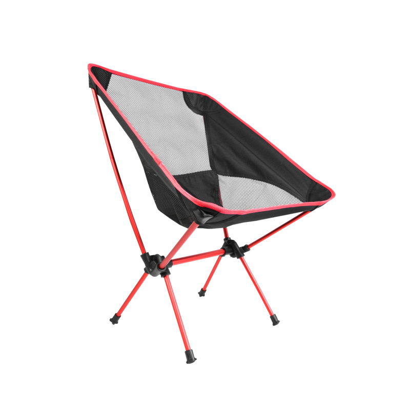 Aga Ultraleichter Campingstuhl Ds714 Rot Faltbar – Kompakt, Stabil & Atmungsaktiv, Für Outdoor, Festival, Wandern & Angeln, Traglast Bis 100 kg
