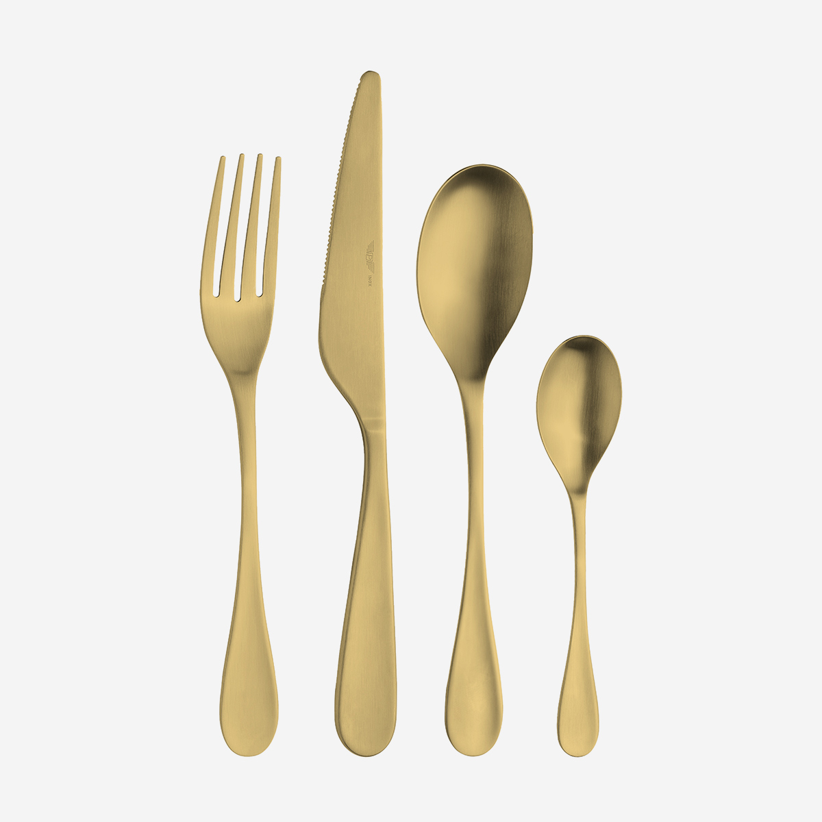 Besteckset Aus Edelstahl 18/10, Bunt, 24-teilig, Drop - Gold
