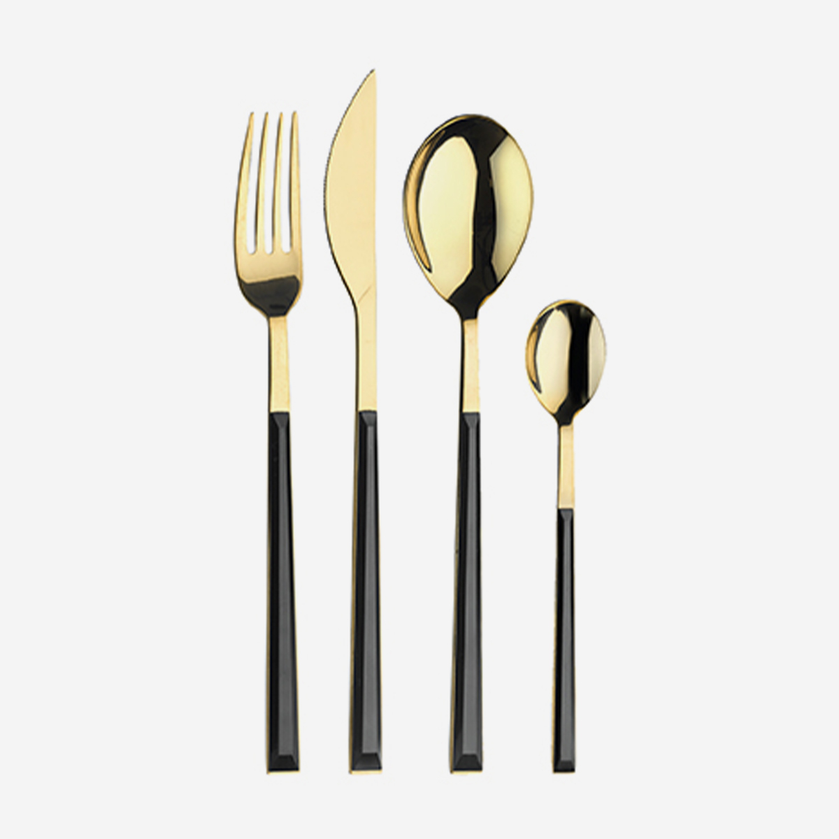 Besteckset Edelstahl 24-teilig Für 6 Personen Sushi Queen - Gold