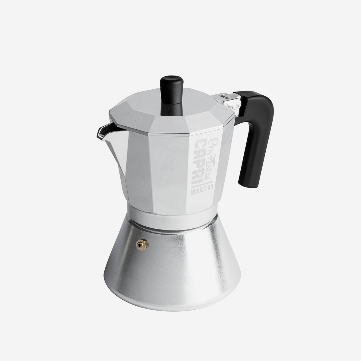 Moka Induktions-kaffeemaschine 3 Tassen, Professionelles Aluminium, Capri