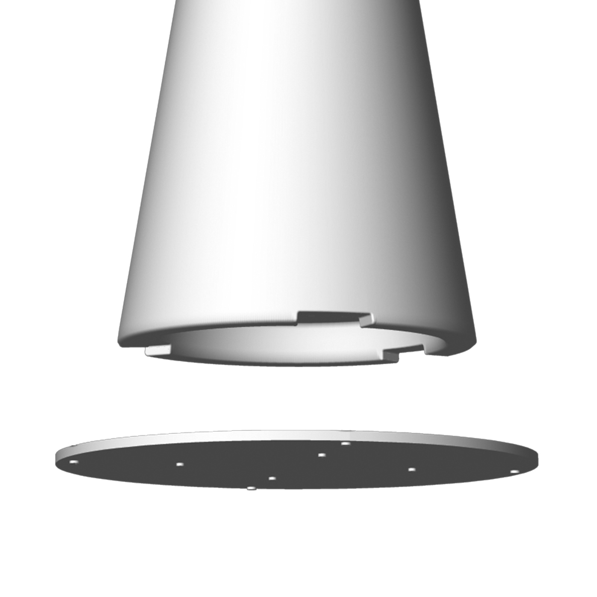 Bodenbefestigungsplatte Für Stehtisch H110 Tiffany
