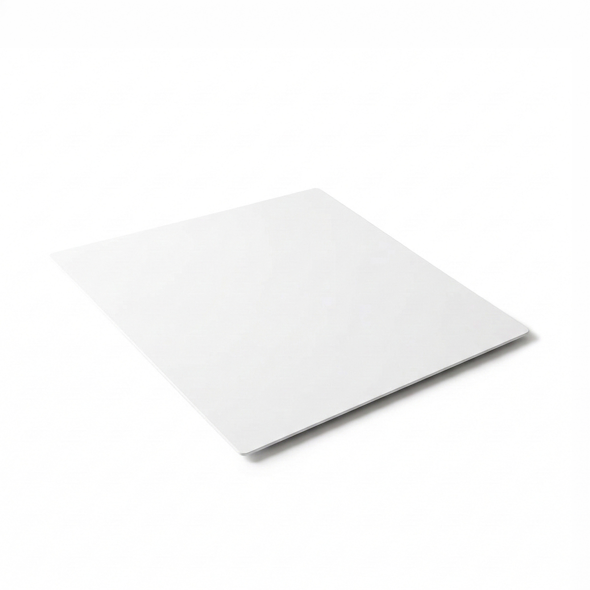 Quadratischer Hpl-tischplatte 70x70 Cm Mit Tiffany-stützfuß - Weiß