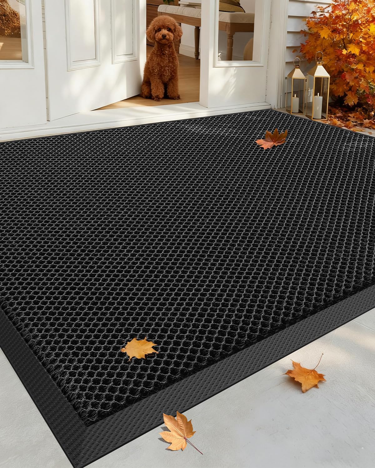 Outdoor-fußmatte, Rutschfest, Strapazierfähiges Nylon, Schnelltrocknend, Gummi, Für Den Terrasseneingang