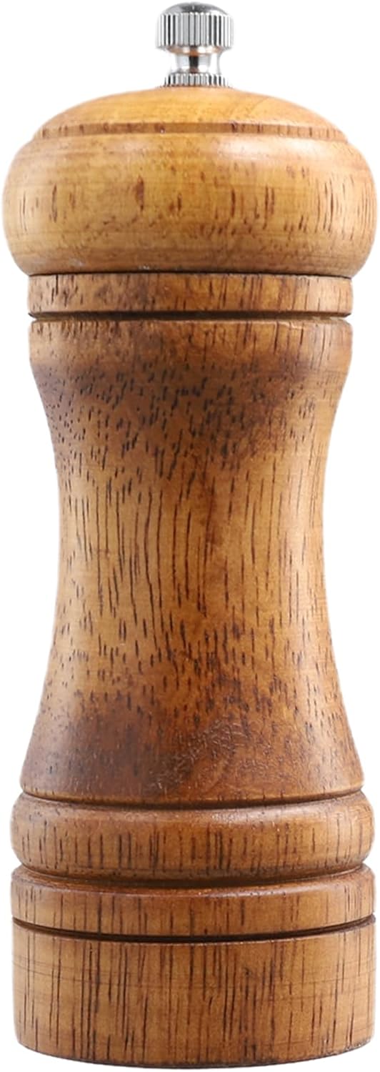 Gewürzmühle Aus Holz, Verstellbarer Mechanismus, Edelstahl, Ergonomisches Design Für Die Küche