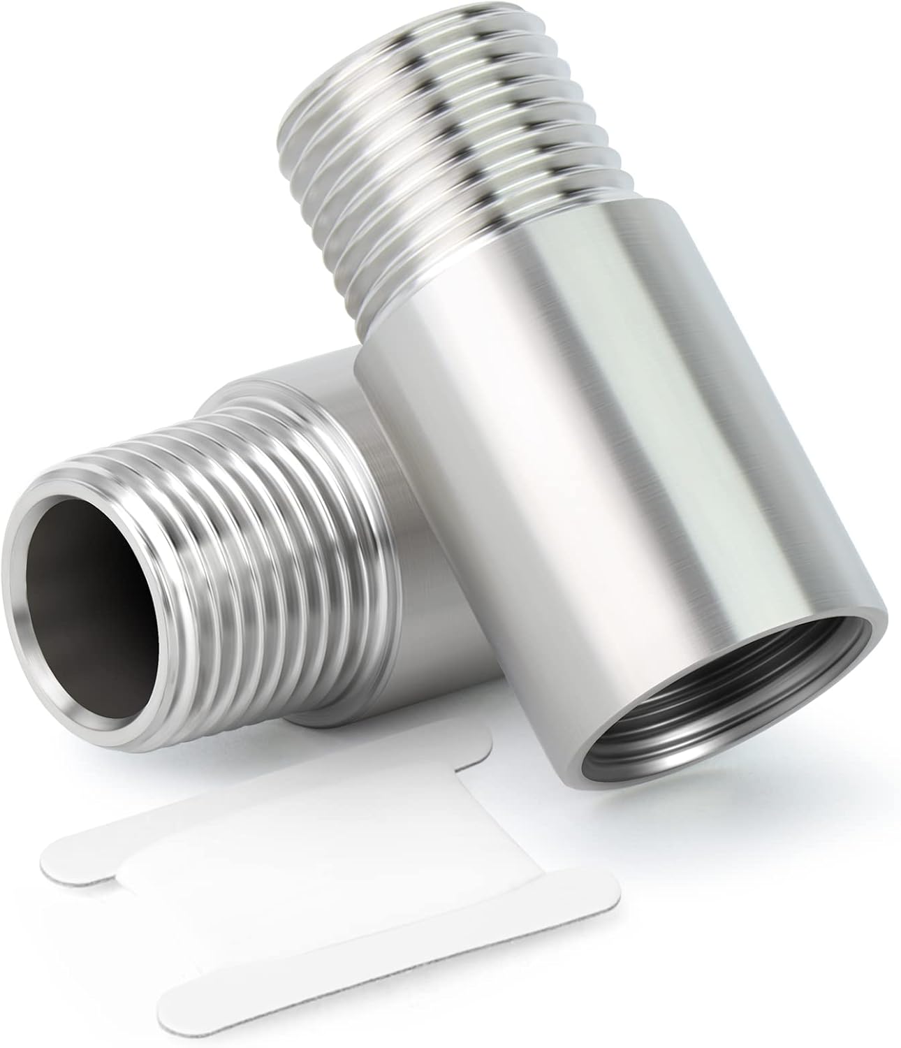 Stück 50 Mm 1" X 1" Außengewinde-nippel Aus Edelstahlguss 304, Silberfarben, 3/8" M-3/8" F
