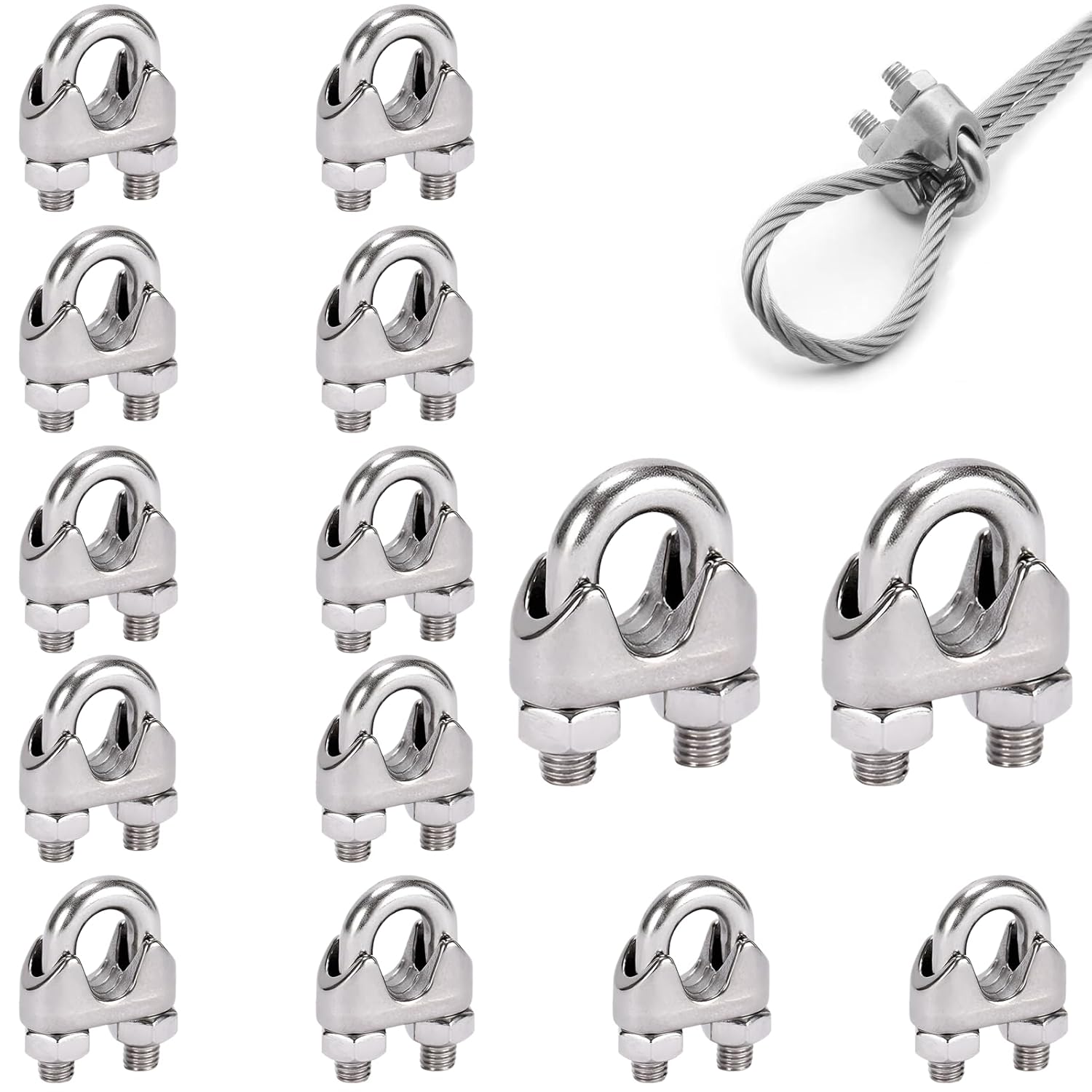 14 Kabelbinder, Edelstahl, M4 Silber, 4 Mm, Für Den Innen- Und Außenbereich, Drähte Und Kabel, Fitnessgeräte