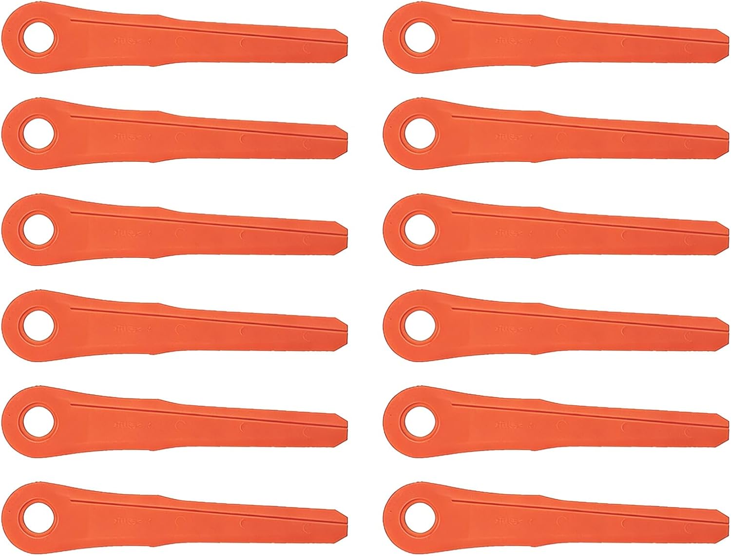 12 Schneidmesser, Robuster Kunststoff, Artikelnummer 4002 007 1000, Für Stihl Freischneider