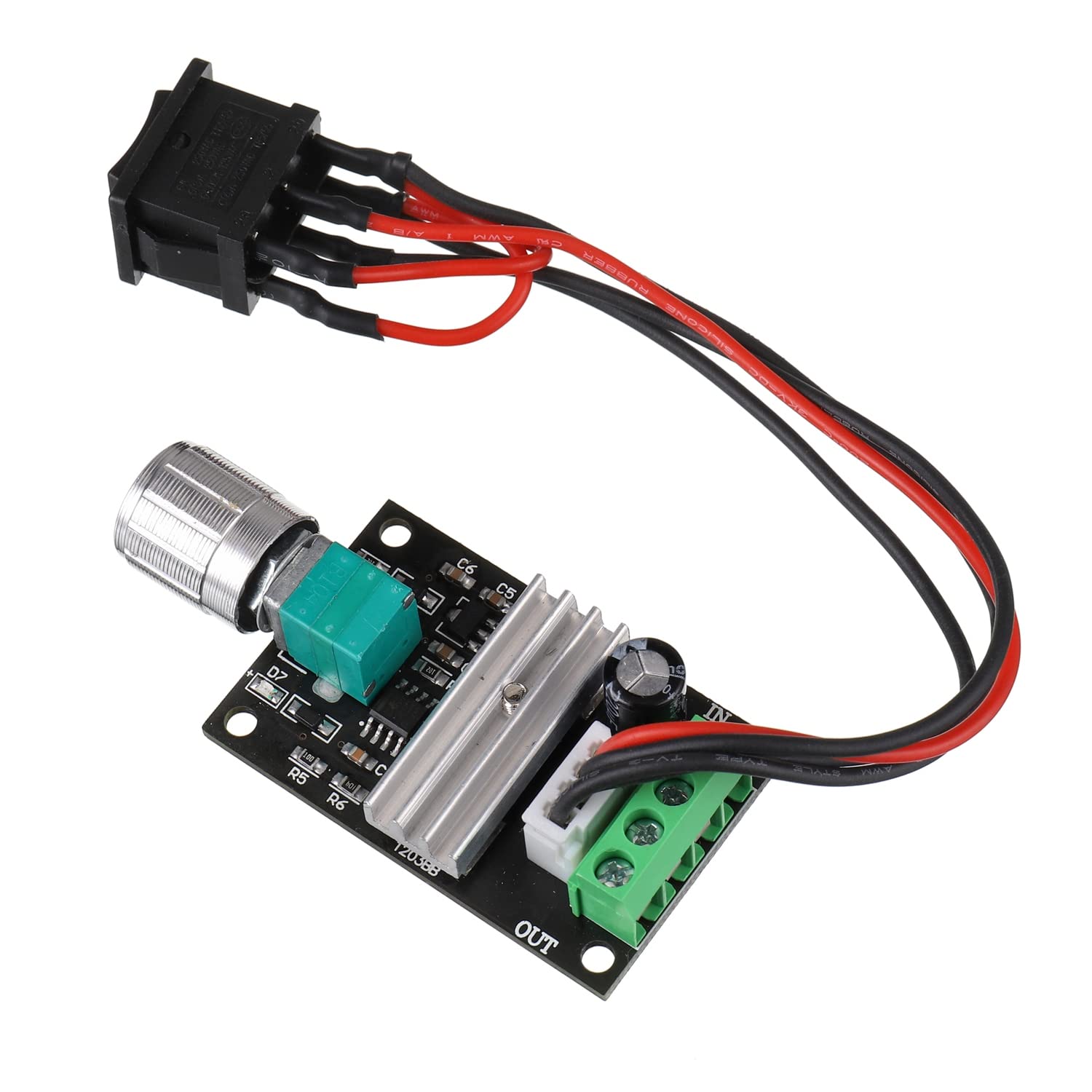 Drehzahlregler Für Gleichstrommotoren, Reversibler Pwm-schalter, 6v-28v 3a 80w, Für Elektromotoren