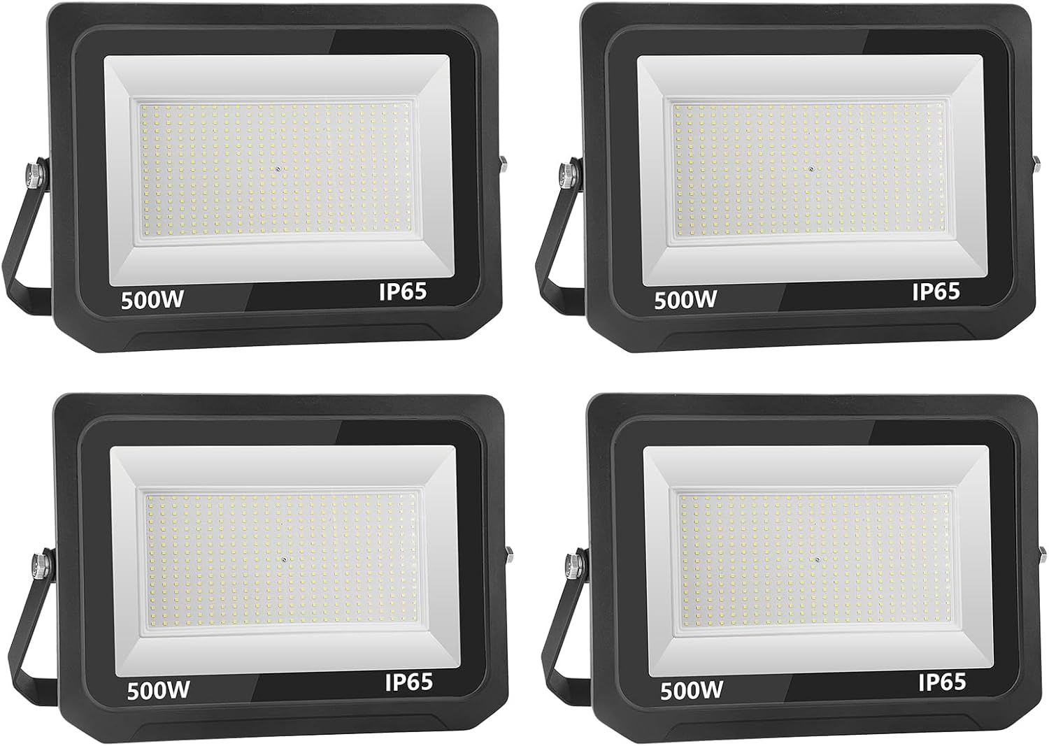 X 500-w-led-flutlicht, Gehärtetes Aluminium, Schutzart Ip65, Warmweißes Licht (3000 K), Für Garten Und Hof