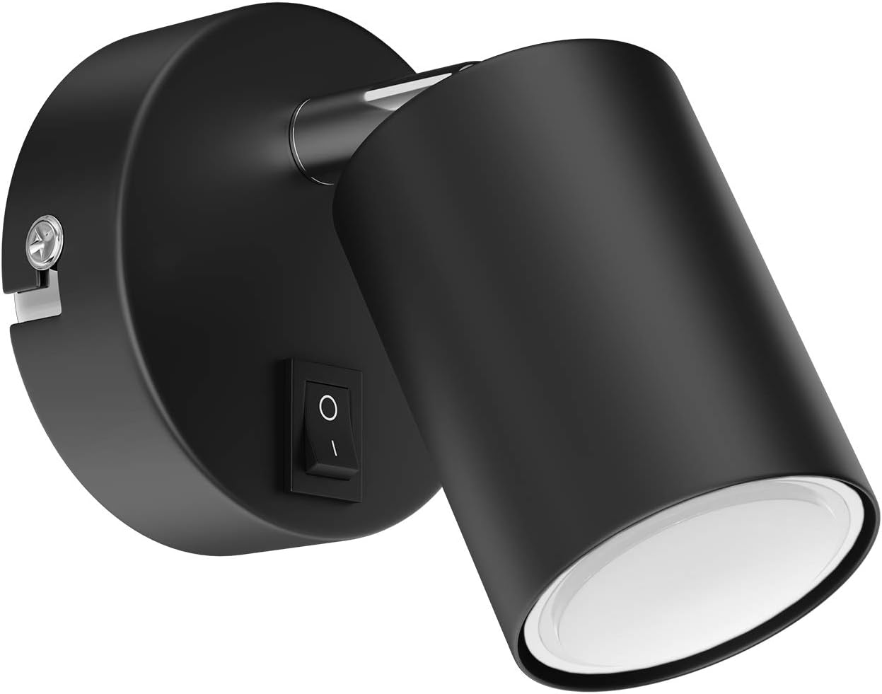Waika Wandstrahler, Integrierter Schalter, Um 90° Verstellbarer Kopf, Gu10 Led-leuchtmittel Inklusive, Wohnzimmer, Küche, Büro
