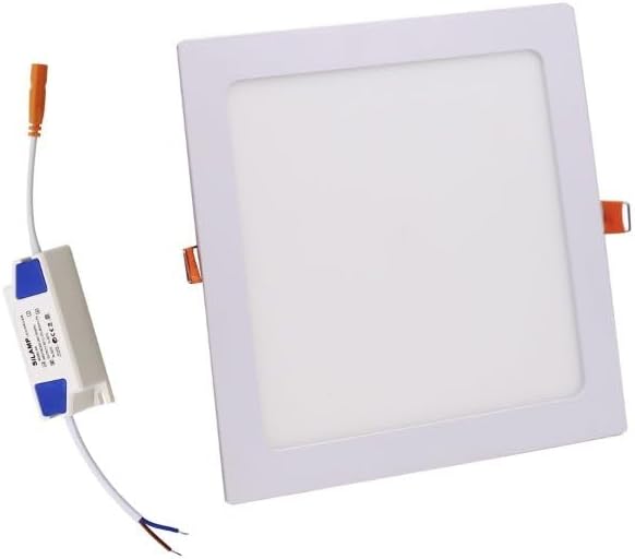 Extraflacher Quadratischer Led-strahler, 12 W, Farbtemperatur 3000 K, 4000 K, 6000 K, Schutzart Ip44, Für Abgehängte Decken