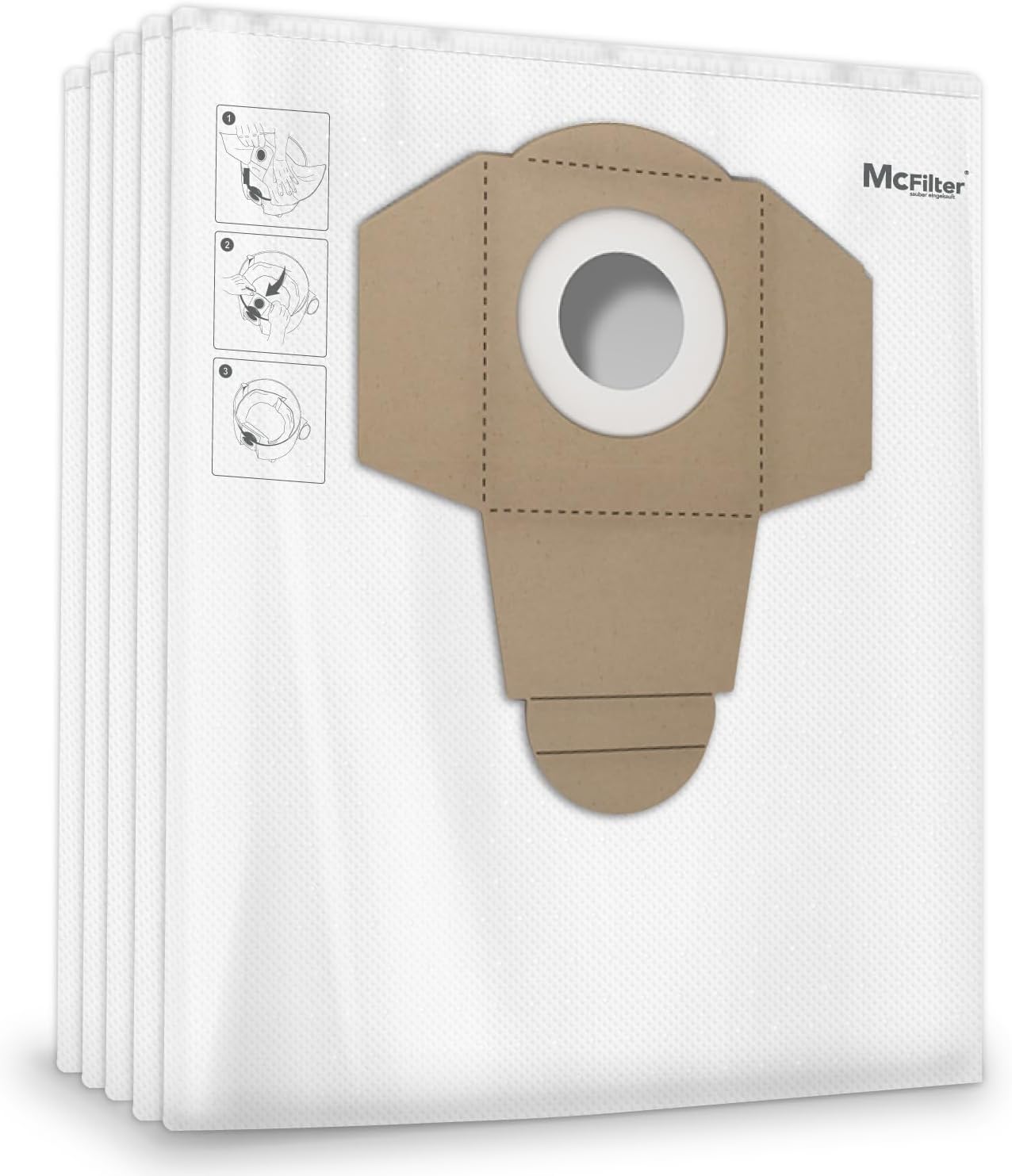 20 Staubbeutel, 25 L, Vliesstoff, Kompatibel Mit Einhell, Für Nass- Und Trockensauger