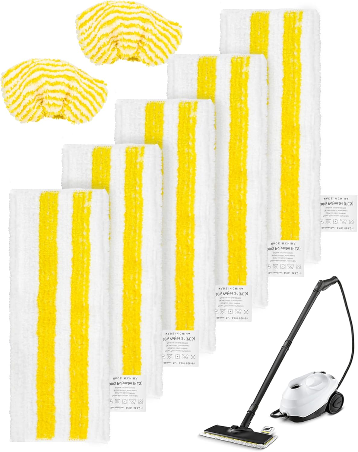 7-teiliges Mikrofasertuch-set, 5 Bodenwischer, 2 Handwischer, Für Kärcher Sc2, Sc3, Sc4 Und Sc5