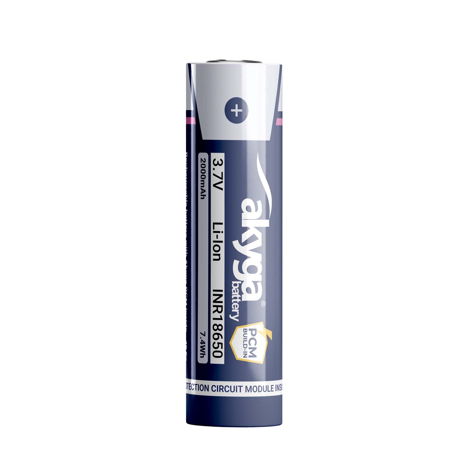 Li-ion-akku Inr18650 Akyga Aky2457 3,7 V / 2000 Mah Mit Schutz