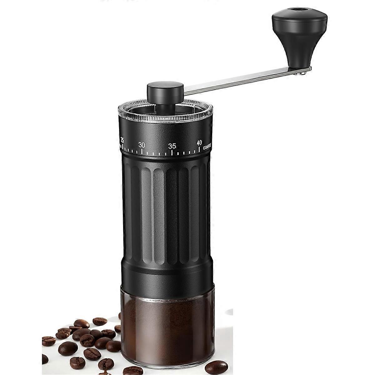 Mini-handkaffeemühle Mit 40 Einstellbaren Mahlgraden – Schwarz
