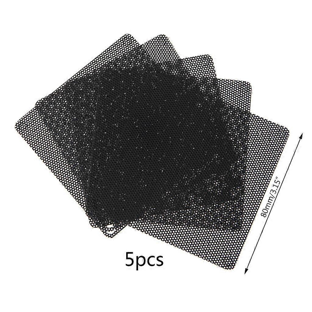 80-mm-staubfilter Für Computerlüfter [5er-pack] Staubschutzgitter Für Pc-lüfterrahmen