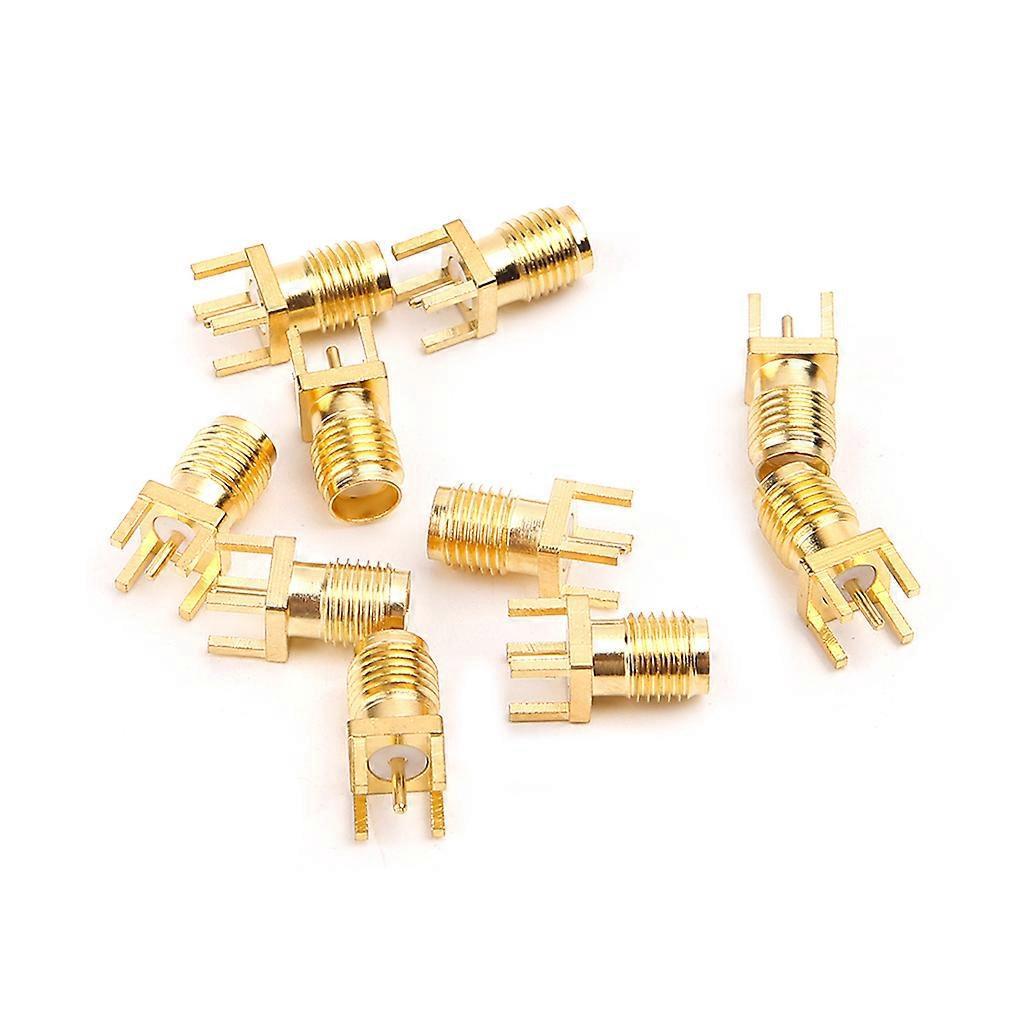 10 Stück Sma-buchsen-löt-leiterplatten-montage-hf-steckverbinder, Gerader Adapter