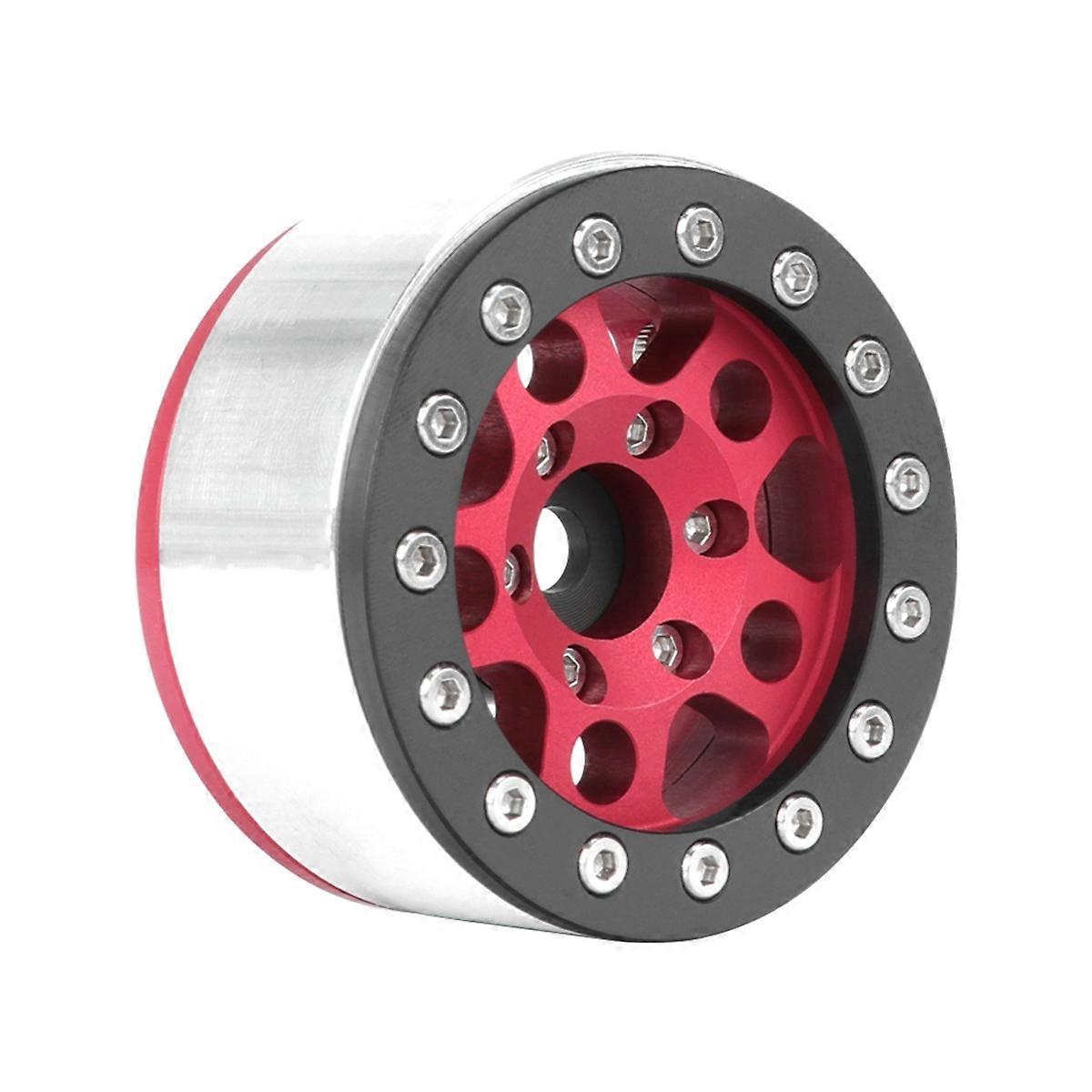 Schwarzes Silbernes Metallrad Mit 1,55 Zoll Durchmesser Für 1/10 Rc-modelle