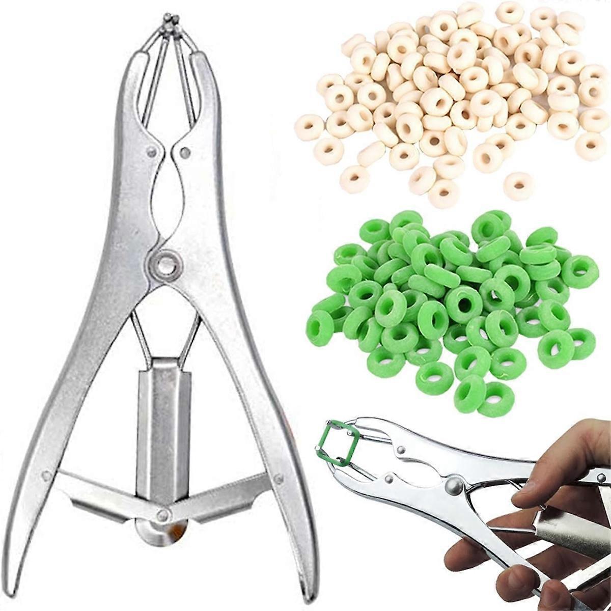 Ziegengummiring-set, Gummiring-schnappklemmen Mit 150 Stück, 2 Ringgrößen