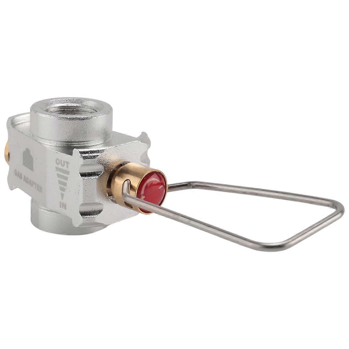 Camping Gas Saver Plus Gaskonverter Schalthebel Nachfüllbehälter, Silber