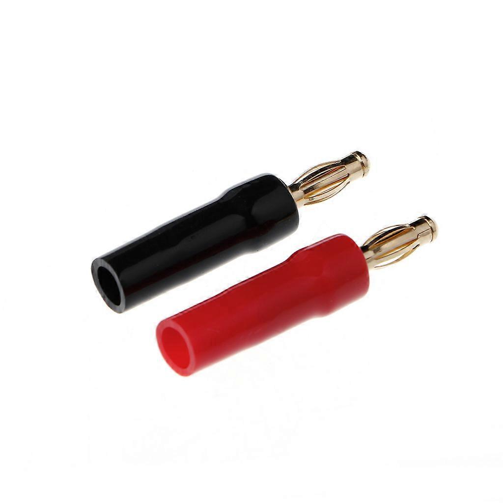 1 Paar 4-mm-bananenstecker, Vergoldeter Lautsprecheradapter Oder Kabelverbinder