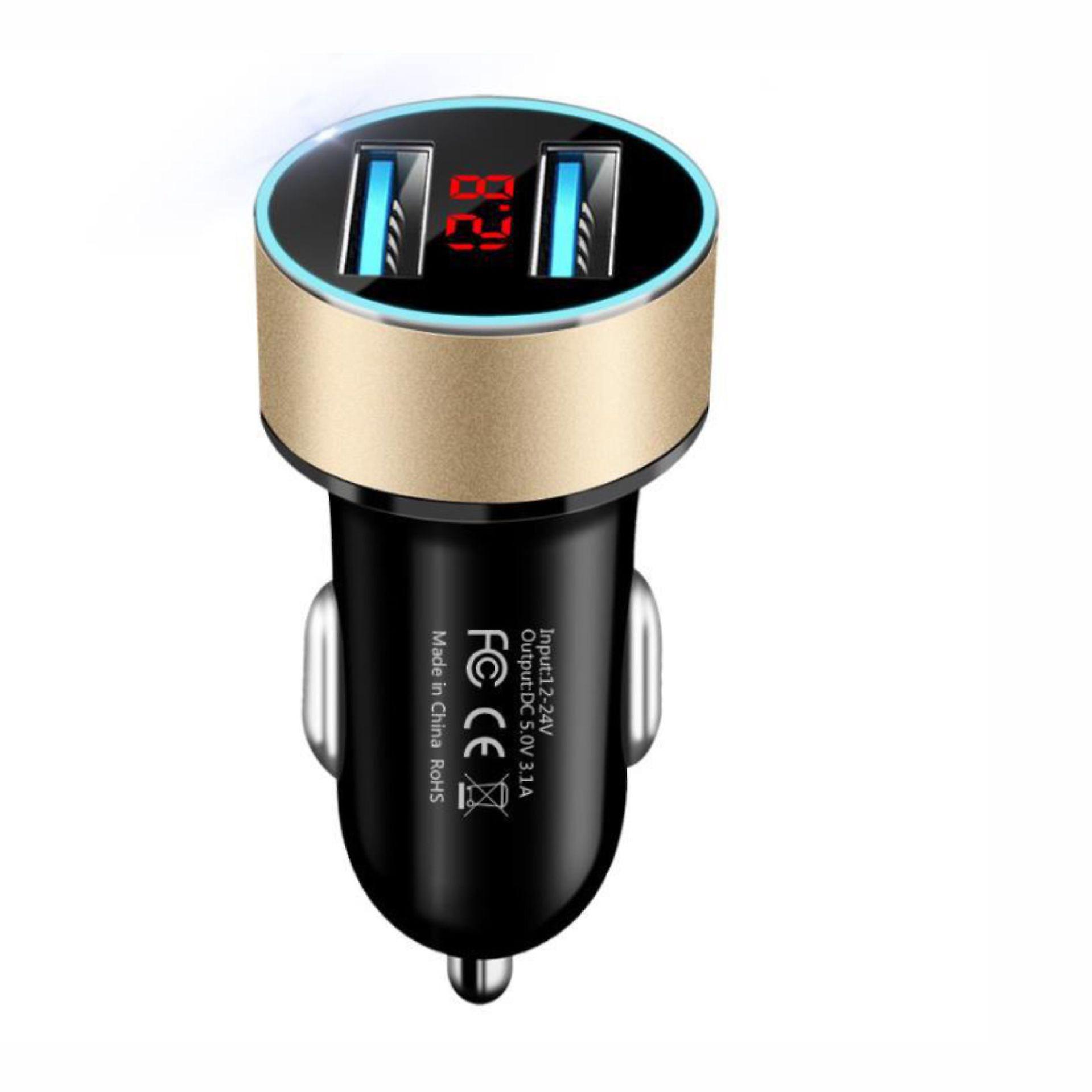 Goldener Und Silberner Usb-autolader, 2er-pack, Usb, Pd & Qc 3.0, Für Iphone 11, 12/13 Pro/14 Pro Max/12 Mini/se 2020 2022 Xr Xs X 8 7/8 Plus, Xs Max, Charger V