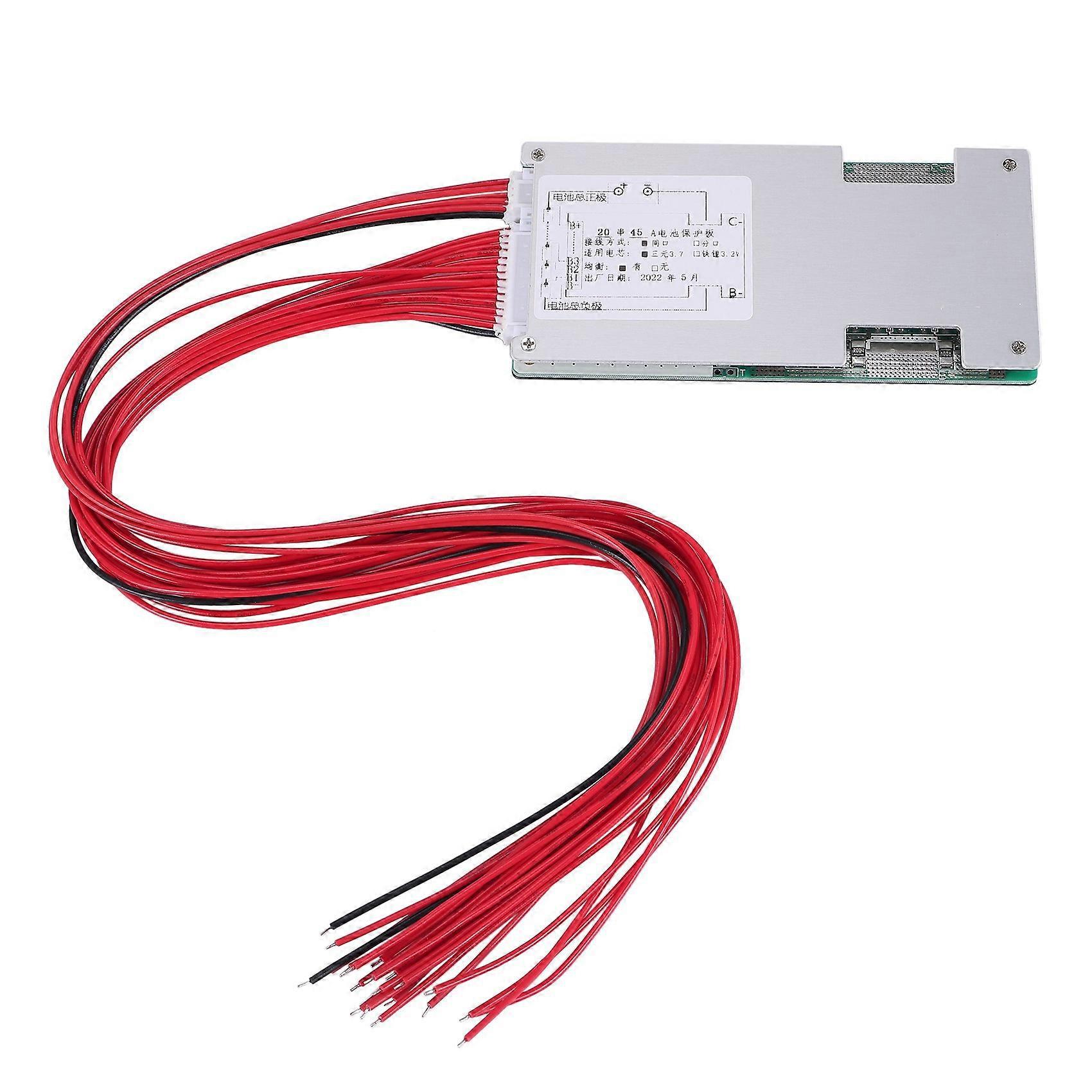 Bms 20s 72v 45a 18650 Lithium-batterieschutzplatine (pcb)