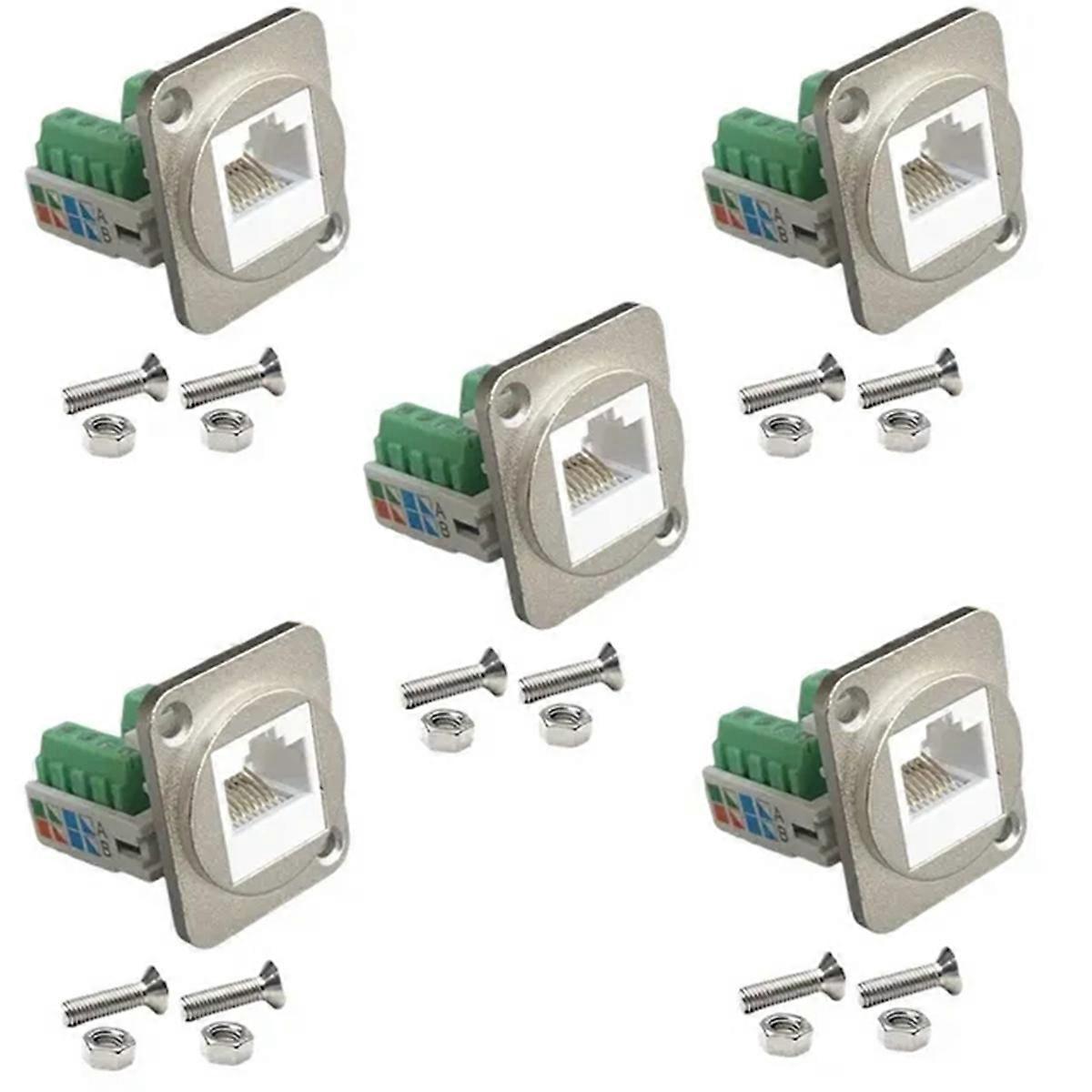 Rj45 Cat.5e-anschlussklemmen Für Netzwerk-computermodule (silber)