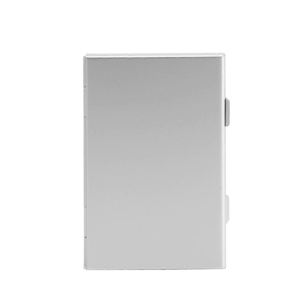 Aufbewahrungsbox Aus Silberfarbenem Aluminium Für 24 Tf- Und Micro-sd-karten